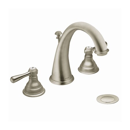 Moen Two-Handle Bathroom Faucet Brushed Nickel T6125BN